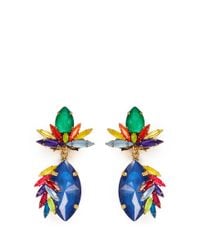 Erickson Beamon | Multicolor 'splash' Marquise Cut Crystal Drop Earrings | Lyst