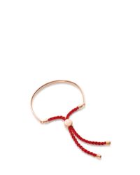 Monica Vinader | Red Fiji Friendship Bracelet | Lyst