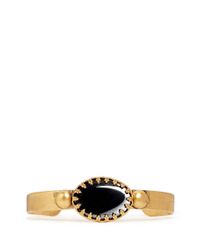 Ela Stone | Metallic 'tessa' Stone Cuff | Lyst