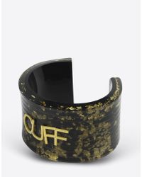 MM6 by Maison Martin Margiela | Black Plexi Cuff Bracelet | Lyst