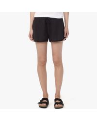 James Perse Black Canvas Linen Dolphin Short