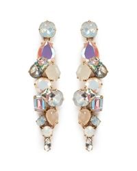 J.Crew | Multicolor Cloudy Crystal Earrings | Lyst