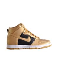 Nike | Metallic Wmns Dunk High Black/Gold Glitter | Lyst