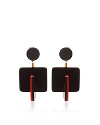 Marni | Red Horn Earring | Lyst