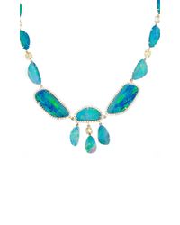 Nina Runsdorf | Multicolor 18K White Gold Opal Necklace | Lyst