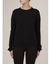 Jil Sander | Black Cashmere Crewneck Sweater | Lyst