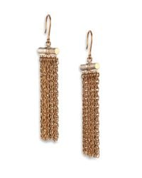 Lanvin | Metallic Cate Chain Tassel Earrings | Lyst