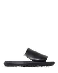 Julius | Black Leather Slide Sandals for Men | Lyst