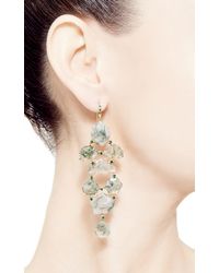 Shawn Ames | One Of A Kind Eloise Earrings with Step Cut Moss Agate and Green Tourmaline | Lyst
