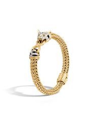 John Hardy | Metallic Classic Chain 18k Medium Diamond Macan Bracelet | Lyst