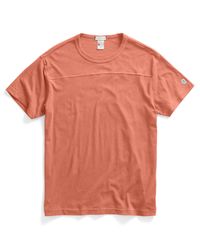 Todd Snyder | Orange Football T-shirt In Coral for Men | Lyst