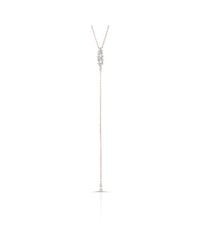 Anne Sisteron - Pink 14kt Rose Gold Diamond Lace Lariat Necklace - Lyst