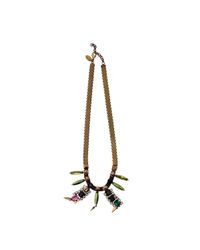 Iosselliani - Metallic Rhinestone Pendant Necklace - Lyst
