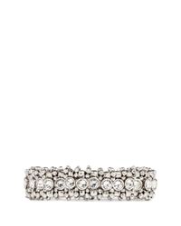 Philippe Audibert | Metallic Amelia Bead And Crystal Embellished Elasticated Bracelet | Lyst
