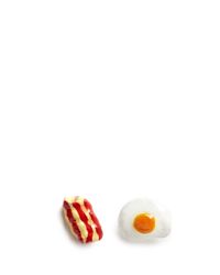 Venessa Arizaga | Metallic 'breakfast In Bed' Earrings | Lyst