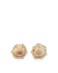 Kimberly Mcdonald | Yellow One Of A Kind Neutral Geode and Irregular Diamond Stud Earrings | Lyst