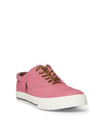 Polo Ralph Lauren | Red Vaughn Herringbone Sneaker for Men | Lyst