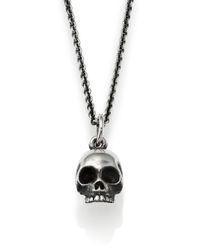 King Baby Studio | Metallic Micro Skull Pendant Necklace for Men | Lyst