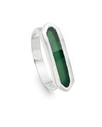 Monica Vinader | Green Baja Ring | Lyst