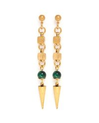 Ela Stone | Green Anouk Spike Drop Earrings | Lyst
