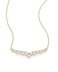 Adriana Orsini | Metallic Fireworks Faux Pearl & Pavé Frontal Necklace | Lyst