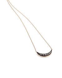 Kismet by Milka | Metallic Crescent Moon Necklace | Lyst