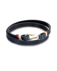 Miansai | Blue Foskol Leather Wrap Bracelet for Men | Lyst