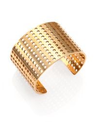 Kelly Wearstler | Metallic Idealist Perforated Cuff Bracelet | Lyst