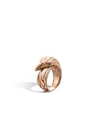 John Hardy | Metallic Legends Eagle Carved Chain Ring for Men | Lyst