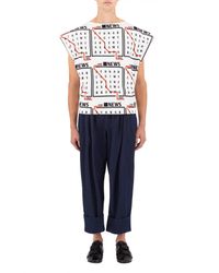 J.W.Anderson | Multicolor News Boatneck Tee | Lyst
