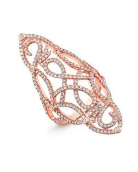 Anne Sisteron - Pink 14kt Rose Gold Diamond Taylor Ring - Lyst