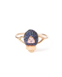 Daniela Villegas | Blue Sapphire Beetle Ring | Lyst
