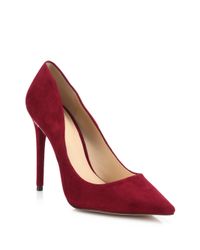 Alexandre Birman | Purple Olga Suede & Python Pumps | Lyst