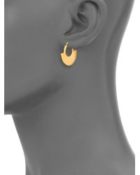A Peace Treaty | Metallic Moora Small Half Moon Hoop Earrings/0.8 | Lyst