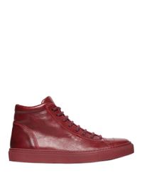 The Last Conspiracy | Purple Smooth Leather High Top Sneakers | Lyst