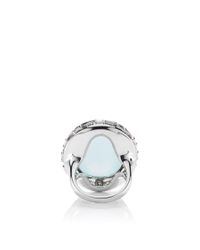 Paul Morelli | Blue Oval Window Baguette Ring | Lyst