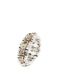 Philippe Audibert | Metallic Crystal On Cube Ring | Lyst