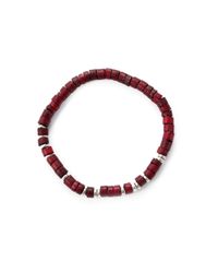 Lulu Frost - Brown G. Frost Wooden Morse Bracelet Red - Lyst