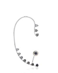 Delfina Delettrez | Metallic Grey Diamonds Dots Ear Cuff | Lyst