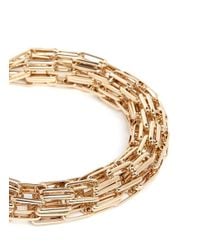 Kenneth Jay Lane | Metallic Multi Chain Tube Necklace | Lyst