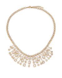 Adriana Orsini | Metallic Sway Mixed Bezel Statement Necklace | Lyst