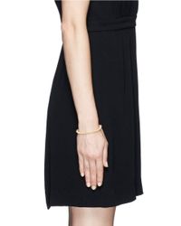 Eddie Borgo | Metallic Crystal Pavé Mini Cone Tennis Bracelet | Lyst