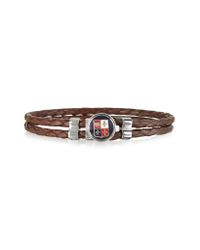 FORZIERI - Blue Navy Maritime Republics Metal And Leather Men's Bracelet for Men - Lyst