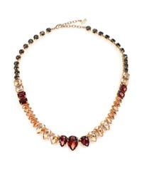 ABS By Allen Schwartz | Metallic Some Like It Hot Faceted Stone Necklace | Lyst