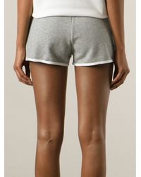 gray sweat shorts women