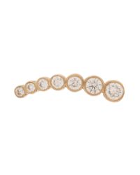 Sophie Bille Brahe | Metallic Diamond Small Croissant Earing | Lyst