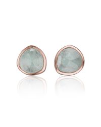 Monica Vinader | Pink Siren Stud Earrings | Lyst