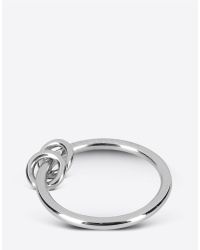 MM6 by Maison Martin Margiela | Metallic Brass Bracelet With Loop Charms | Lyst