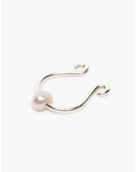 Vibe Harsløf | Metallic Noseclip W/pearl Silver | Lyst