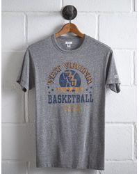 Tailgate Gray Men's Wvu Basketball T-shirt for men